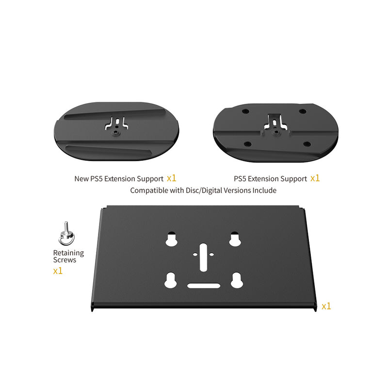 Dobe Wall mount bracket, Wall Stand For PS5 Slim & Fat Console & Controllers