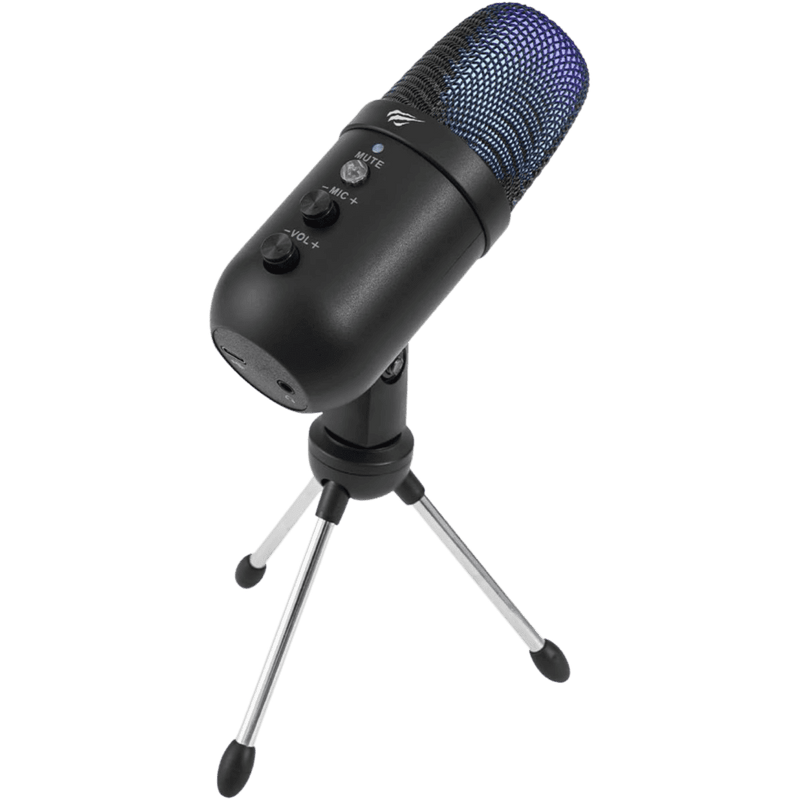 HAVIT GK51 Recording Live Microphone with RGB Lighting