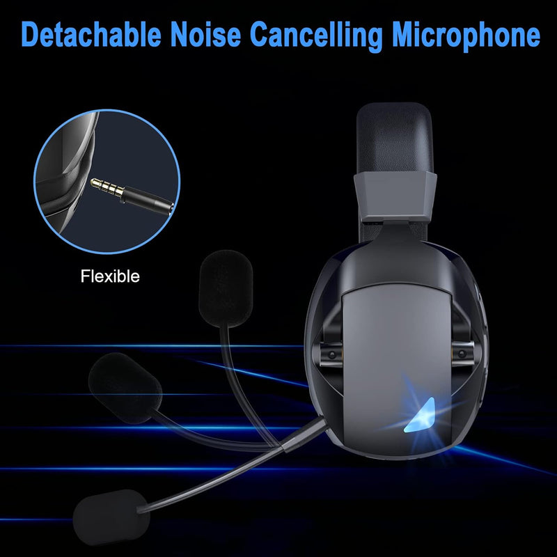 BL100 Pro Wireless Gaming Headset with Noise Cancelling Microphone,Triple Mode, 2.4G+ Bluetooth+ Wired  Gaming Headphones,  Suitable for PC, PS4, PS5, Smart Phone, Mac