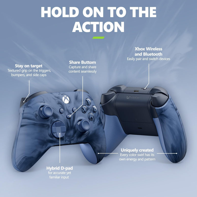 Xbox Wireless Controller – Stormcloud Vapor Special Edition for Xbox Series X|S, Xbox One, and Windows Devices