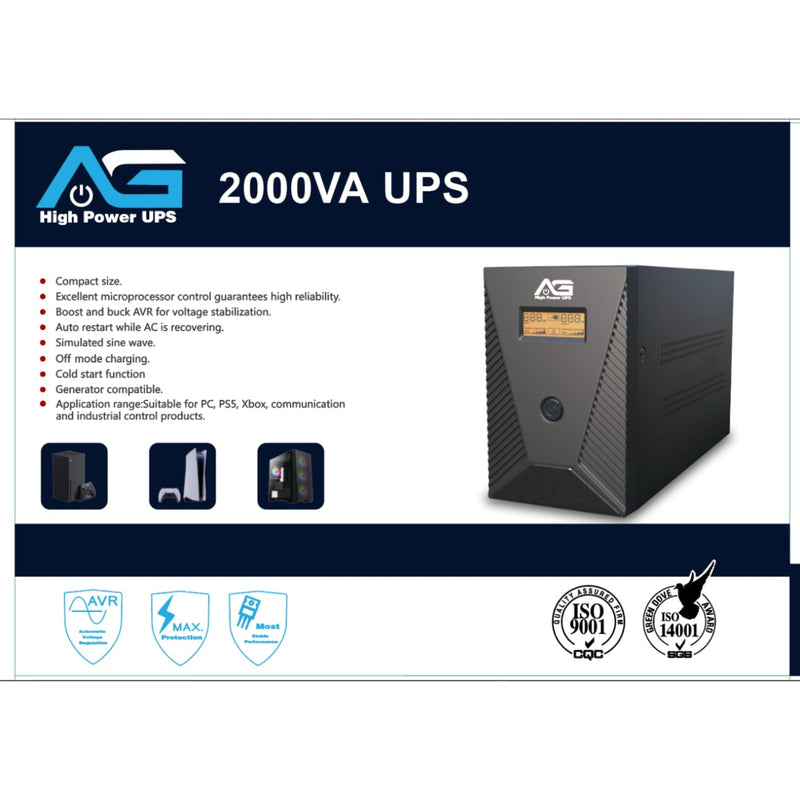 AG High Power UPS 2000va