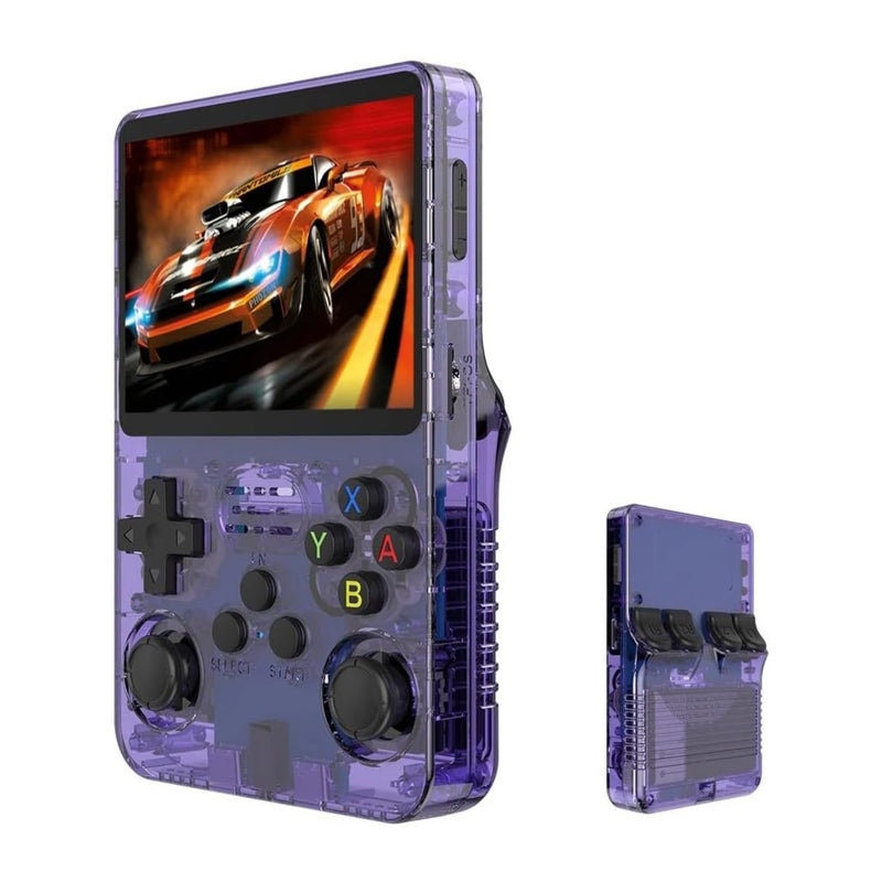 RG36S Video Game Handheld Console, Built-in 64GB TF Card, 3.5 Inch IPS Screen, Retro Linux System, Support 5400+ Classic Games, 2.4G Wireless Gamepad, TV, Monitor Connection