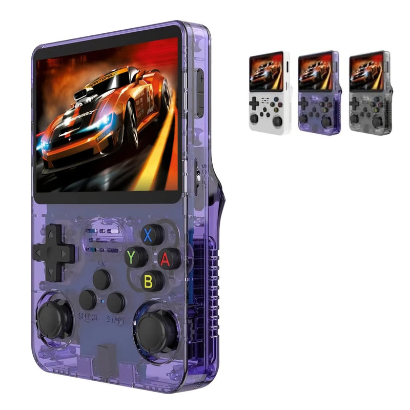 RG36S Video Game Handheld Console, Built-in 64GB TF Card, 3.5 Inch IPS Screen, Retro Linux System, Support 5400+ Classic Games, 2.4G Wireless Gamepad, TV, Monitor Connection