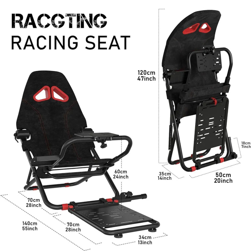 Foldable Racing Simulator, Racing Simulator Cockpit, Racing Seat for all Racing Wheels