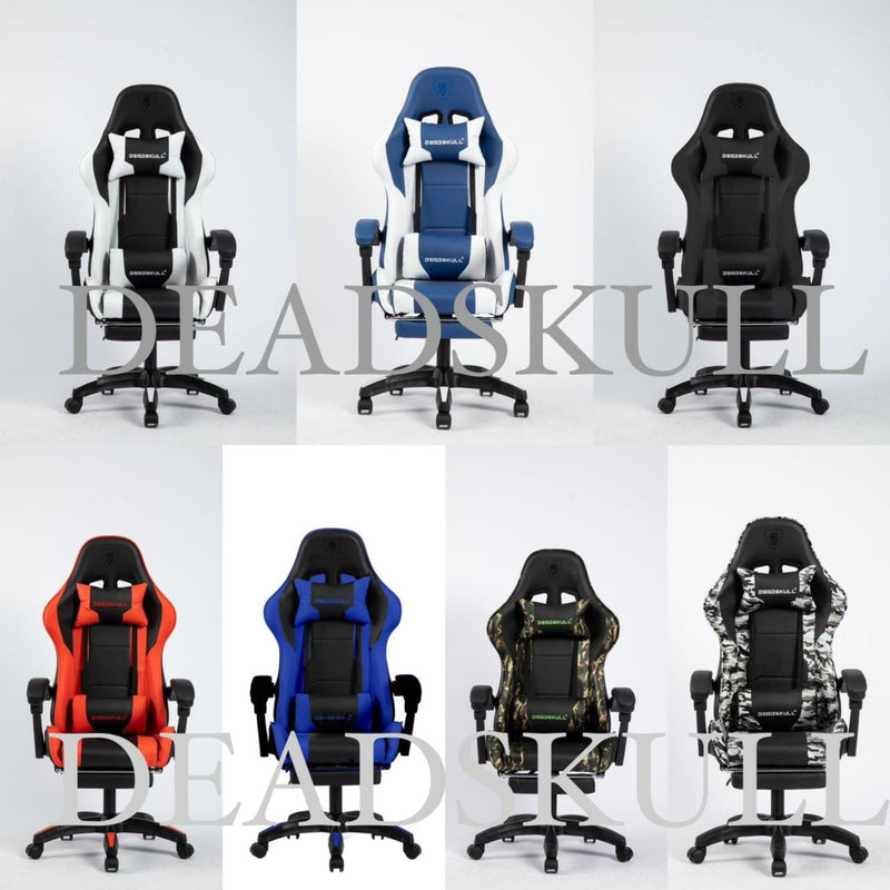 DeadSkull Gaming Chair with Footrest