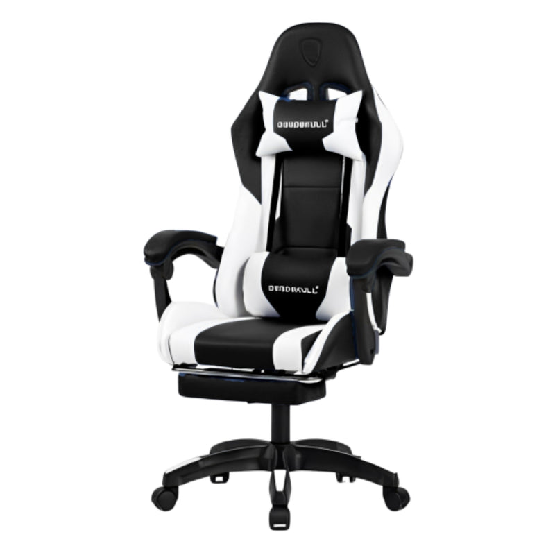 Dead Skull Gaming Chair with Footrest