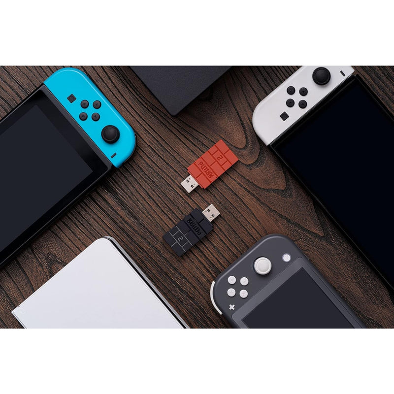 8Bitdo Wireless USB Adapter 2 for Switch, Windows, Mac, Raspberry Pi & Steam Deck - Compatible with Xbox, PS5 Controllers