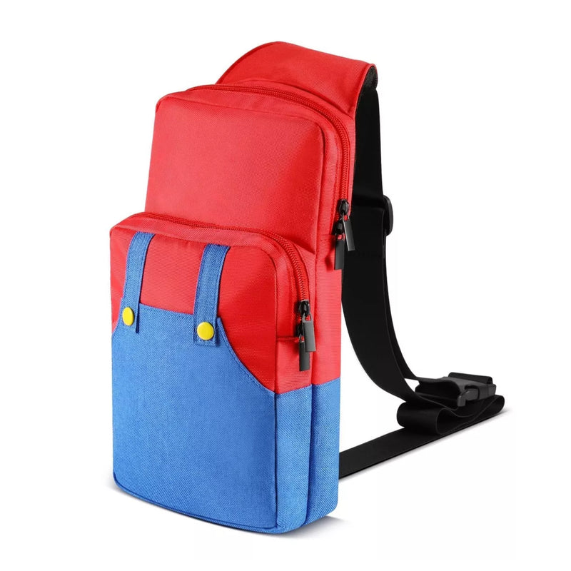 Shoulder Pouch Bag for Nintendo Switch - Mario Red/Blue