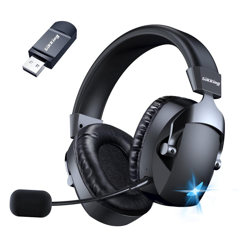 BL100 Pro Wireless Gaming Headset with Noise Cancelling Microphone, 2.4G, Bluetooth, Wired  Gaming Headphones,  Suitable for PC, PS4, PS5,