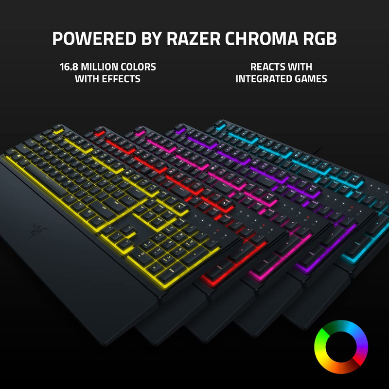Razer Ornata V3 Low-Profile Mecha-Membrane Keyboard with Razer Chroma RGB -  Black